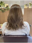【L by first】グレージュ×色むら直し　after