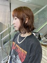 ヘアーデザイン アルエ(HAIR×design ARUE) ボブパーマ/オレンジブラウン