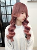 韓国風ピンクカラー