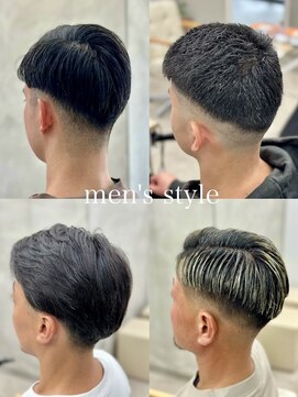 レヴィア(REVIA) メンズカット刈り上げツーブロックフェードスタイル