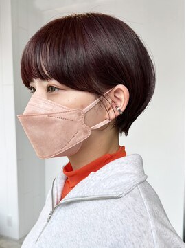 シオン(shion) おくれ毛ショートくびれヘア顔周りレイヤー_ba440191