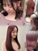 ミリ 奈良店(mm)&nbsp;春カラー/ダブルカラー/近鉄奈良/インナー/学割/オレンジ/ピンク