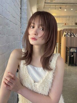 ガーデン 渋谷(GARDEN) 顔周りカット　似合わせカット　ベージュ　美髪　小顔