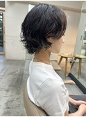 ハイライトカラー ピンクベージュ ウェーブカール ボブルフ 浦和