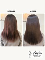 トトヘアーアンドネイル(toto hair and nail) 人気NO.1【髪質改善カラーコース】カット・メテオカラー・TR