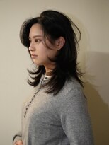 ノラ シブヤ(NORA)&nbsp;ワンホンレイヤー顔まわりカットハッシュカットシャギーレイヤー