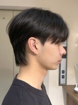 ノラキチジョウジ(NORA KICHIJOJI) 黒髪韓国マッシュショートツーブロックワックスなしダウンパーマ
