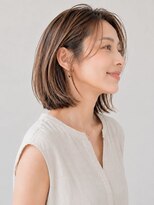 サンタフェ 日進岩崎台店(Santa'Fe)&nbsp;白髪ぼかしカラー/大人ボブ/コンパクトボブ/
