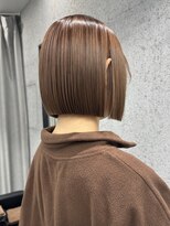 ラフ 立川(Laff) 大人ボブ 切りっぱなしボブ 前下がりボブ 縮毛矯正 髪質改善