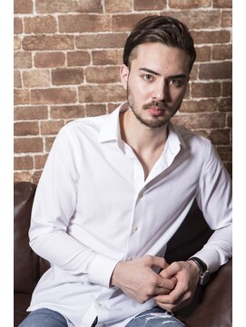 ミエル ヘア 新宿(miel hair) ■ハリウッドスターのような大人のオールバックスタイル■