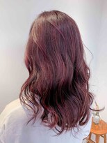 アッシュ 二子玉川店(Ash)&nbsp;コントラスト３Dハイライト×コーラルピンク