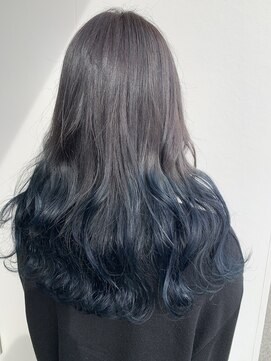 美容室 アイディー i-dee ブルーグラデーション