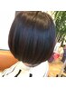【縮毛矯正　ダメージレスコース】カット+クオラインストレート　　￥16500