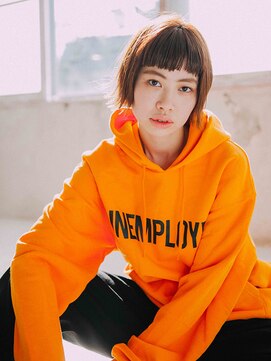 ココカラー アンド カット 茶屋町店(CoCo Color&Cut) 切りっぱなしおカッパボブ【岡山】【倉敷】【茶屋町】