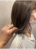 切りっぱなしボブ×インナーカラー
