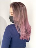 恵比寿×YAMATO   ピンクラベンダー×バレイヤージュ