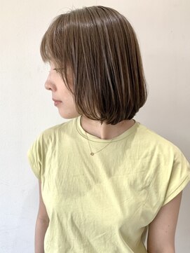 フォーク FOLK 【FOLK】ニュアンスカラー 透明感 ハイライト ボブショート♪