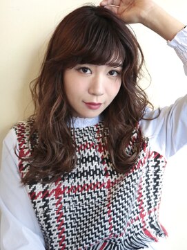 ビーチリゾート 自由が丘(Beach Resort) 【Beach】フェザーバング/ピンクブラウン/こなれヘア