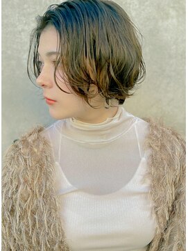 レジュアル(RESSUAL) マロンベージュ　Aラインボブ　かきあげロング