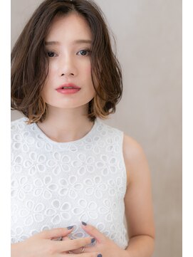 カバーヘア ブリス 北浦和(COVER HAIR bliss) 大人ハイライトアンニュイヘアかきあげボブY北浦和20代30代40代