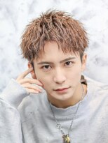 ベーア(Bar)&nbsp;ソフトツイストパーマツーブロックセンターパートマッシュ