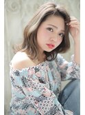 ♯透け感グレージュ×エアリー×ひし形シルエット インカラー