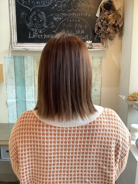 リエットヘア(Lie et.hair) 大人可愛い×切りっぱなし♪〈ミルクティーベージュ〉