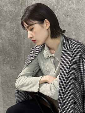 ミエル ヘア 新宿(miel hair) 切りっぱなしボブ