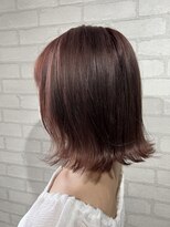 ビスイル 秋葉原店(Vis ill)&nbsp;ブリーチ/ハイトーン/ピンクベージュ/ボブ/外ハネ/大人かわいい