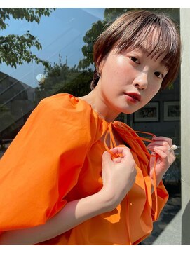 ブランド(BLANDO) マッシュショート　大人ショート　大人可愛い　シアベージュ