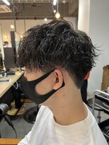 ジーニー 横浜(giinii)&nbsp;ツーブロックマッシュ　波巻きパーマ