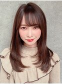石塚／小顔ナチュラルレイヤーロングヘア10代20代30新宿韓国ヘア