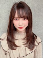 サロウィンフレンテ 新宿三丁目(SALOWIN Frente)&nbsp;石塚／小顔ナチュラルレイヤーロングヘア10代20代30新宿韓国ヘア