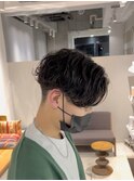 波巻きスパイラルパーマツイストスパイラルパーマ2ブロック