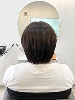 オアシス(oasis)&nbsp;ショート　ストレート　縮毛矯正　ブラウンカラー　髪質改善