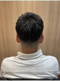 ナチュラルフェードアイロンパーマ<理容室>