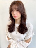 〇韓国ヘア 大人可愛い クアンクヘア ココアブラウン