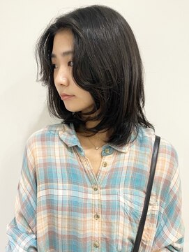 モリオフロムロンドン 松戸店(Morio from London) 【松戸　石山】くせ毛風ミディアムレイヤー顔周りレイヤー