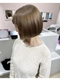 20代30代大人可愛い小顔ショート丸みボブウルフカット