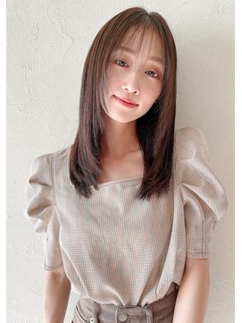 グロス(gloss) 箕面豊中髪質改善顔周りレイヤーベージュ