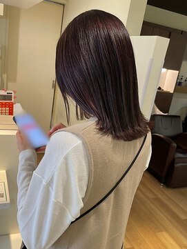 ラファンス 栗林店(LaFENCE) ミディアム/艶カラー/ピンクブラウン