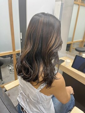 フレーム なんば店(FRAME) ブリーチなしのハイライト