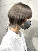 ボブウルフウルフカット顔周りレイヤーインナーカラー