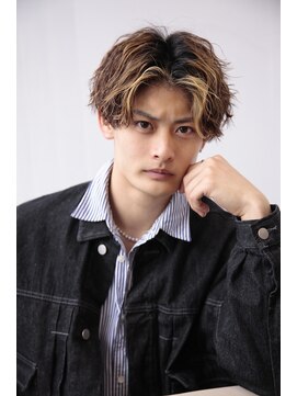 バース 河原町店(BIRTH) メッシュツイストスパイラルパーマメンズマッシュパーマ