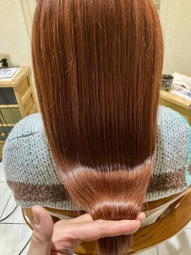 マイノリティー(Minority Produced By TOPHAIR) 髪質改善カラー オレンジレッド