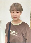 ショートマッシュ クリアベージュ
