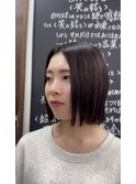 【切りっぱなし】ストレートボブ