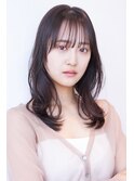 顔周りレイヤー/20代30代大人かわいい/グレージュ