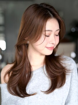 エインアンリー 明治神宮前(AIN.ANLY.) 暗めカラーくびれヘア似合わせカット大人ヘア