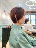 ショートボブ髪型40代50代60代絶壁解消小顔ショート白髪ぼかし柏